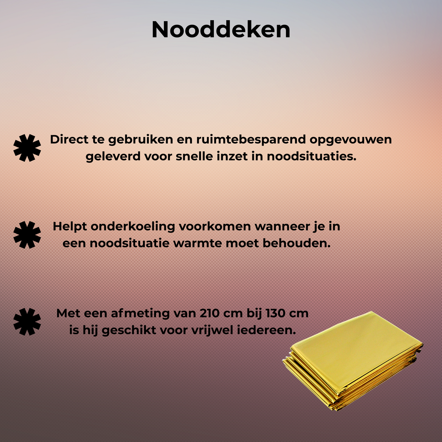 Nooddeken (4 stuks)