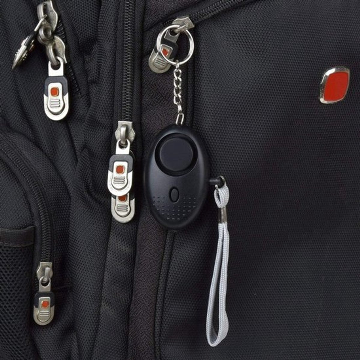 2 stuks 140 dB persoonlijk zakalarm met zaklamp incl. batterijen