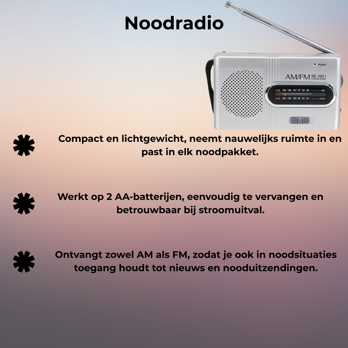Klein Noodpakket