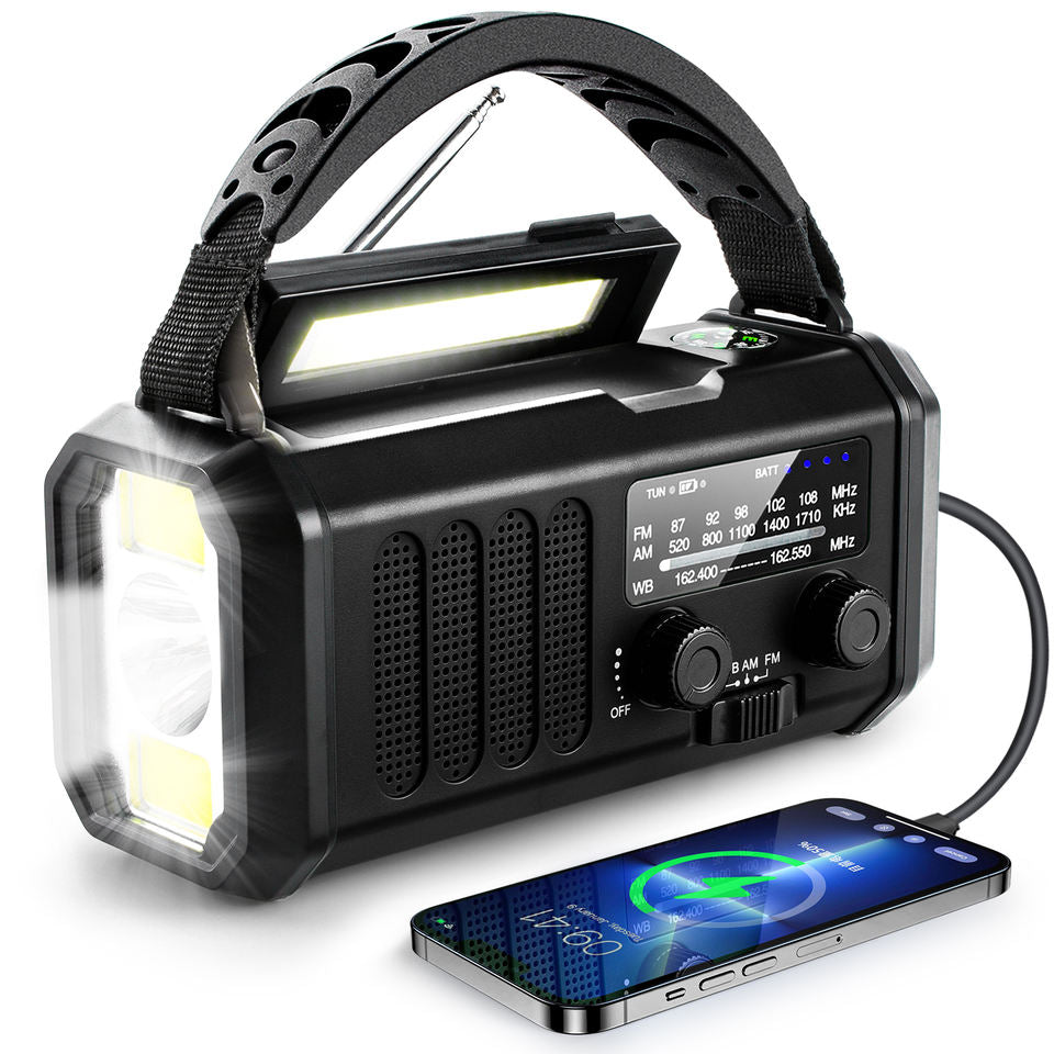 Noodradio Solar Opwindbaar 10.000mAh